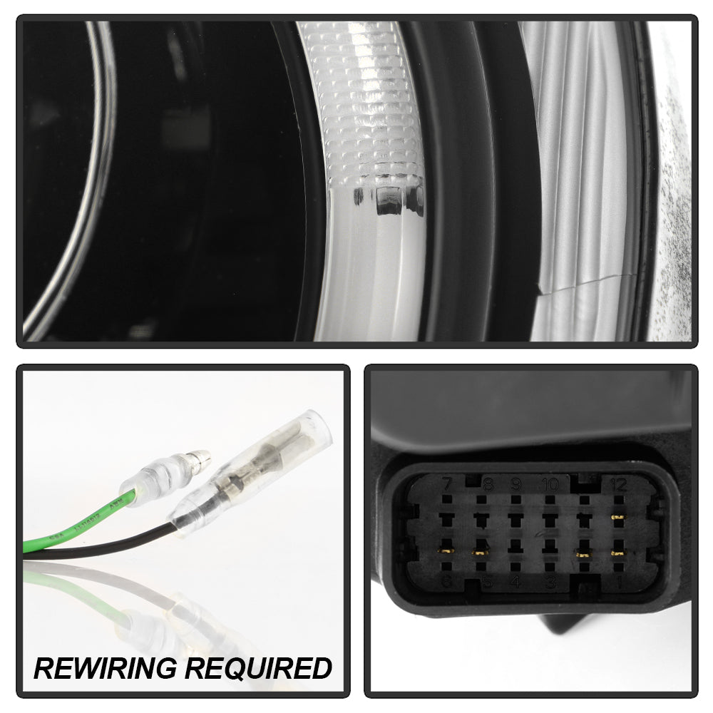 Spyder Porsche Cayman 05-08 Headlights - Halogen Model Only - DRL LED - Black PRO-YD-P98705-DRL-BK 5083197