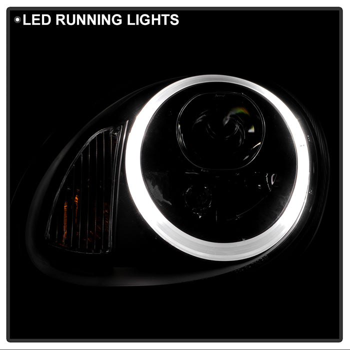 FR SPORT Spyder Porsche Cayman 05-08 Headlights - Halogen Model Only - Black...