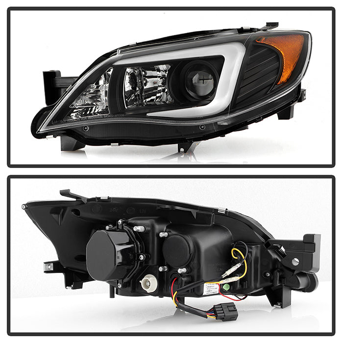 Spyder Subaru WRX 08-09 Projector Headlights - Halogen Model Only - Black PRO-YD-SWRX08-LBDRL-BK 5083944