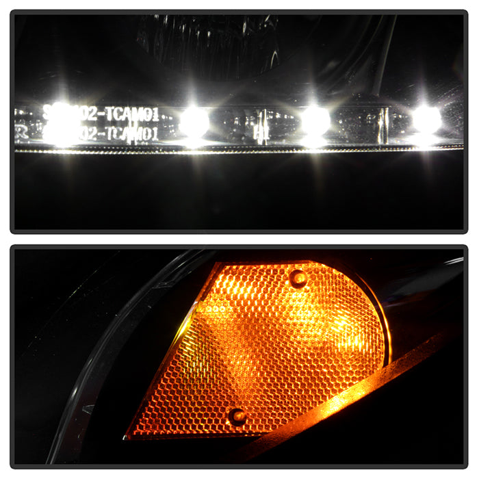 FR SPORT Spyder Toyota Camry 02-06 Projector Headlights DRL Black High H1 Low H1...