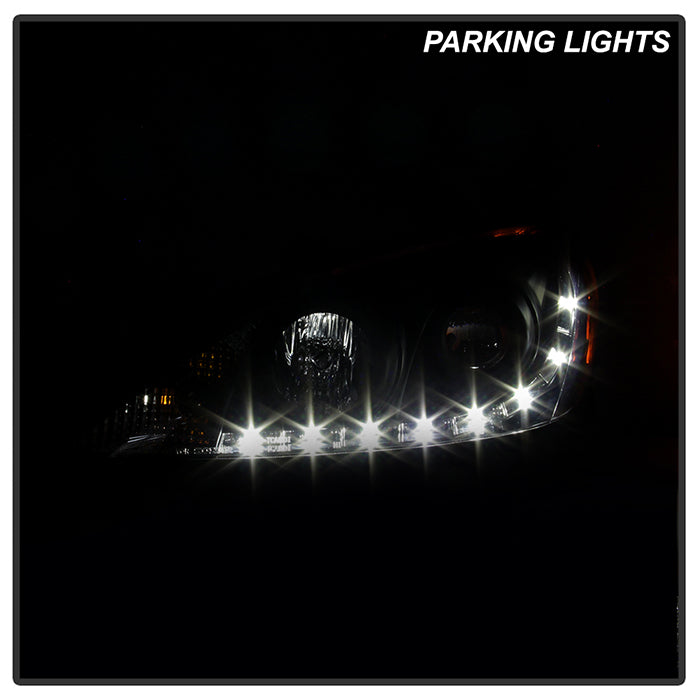 FR SPORT Spyder Toyota Camry 02-06 Projector Headlights DRL Black High H1 Low H1...