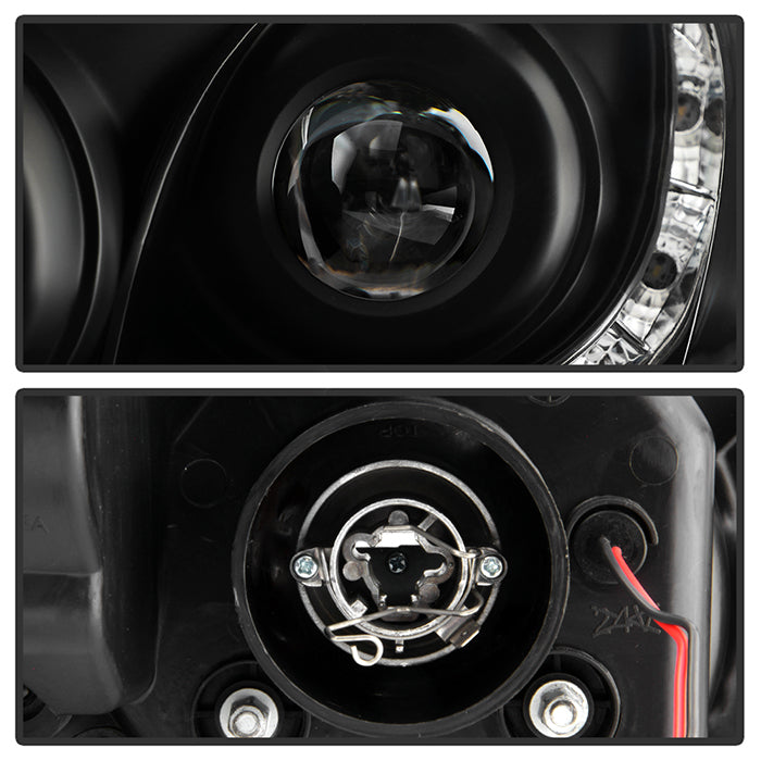 FR SPORT Spyder Toyota Camry 02-06 Projector Headlights DRL Black High H1 Low H1...