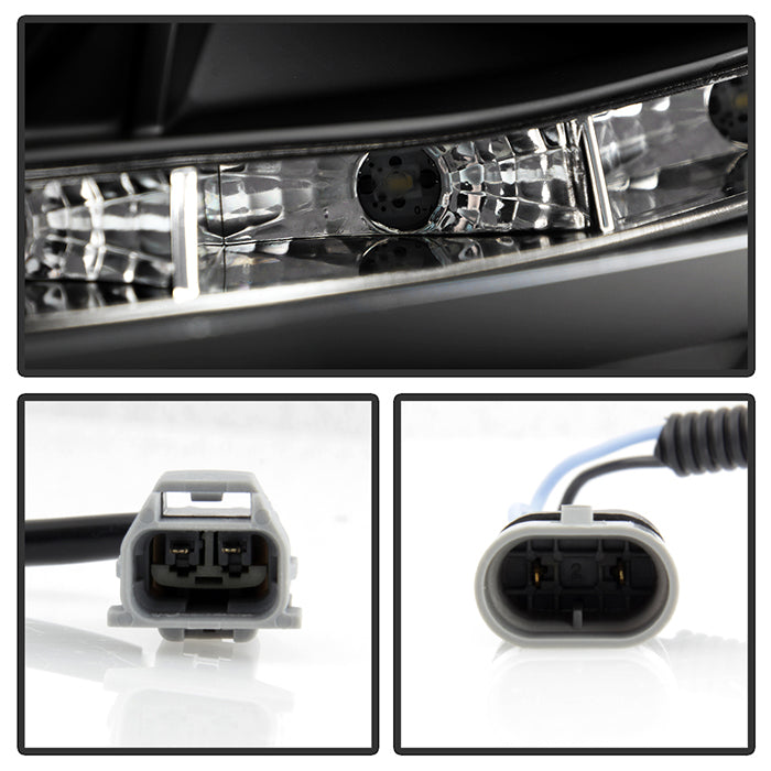 FR SPORT Spyder Toyota Camry 02-06 Projector Headlights DRL Black High H1 Low H1...