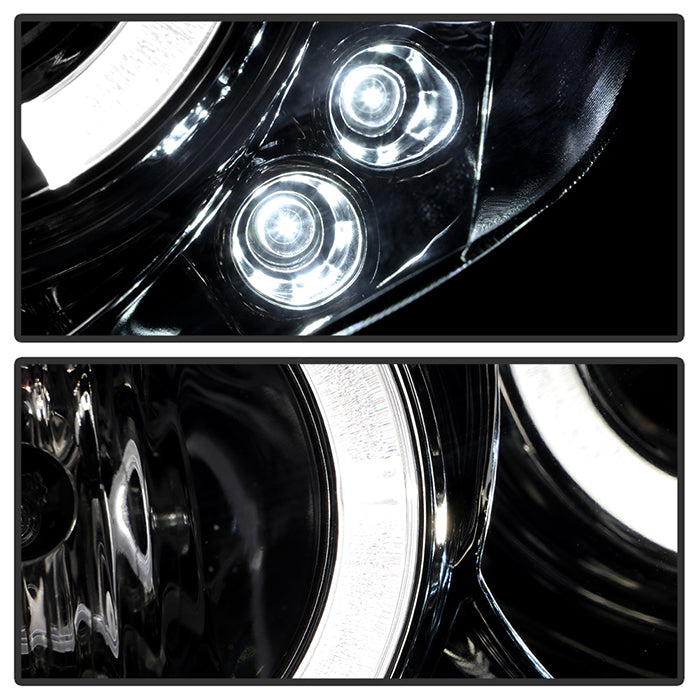 FR SPORT Spyder Toyota Camry 02-06 Projector Headlights LED Halo LED Smoke High H1 Low H1...