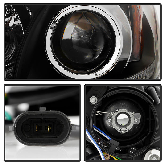 Spyder 2015-2017 Toyota Sienna Projector Headlights - DRL LED - Black PRO-YD-TSEN15-DRL-BK 5084002