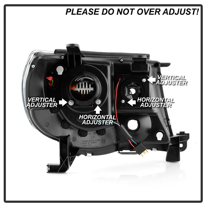Spyder Toyota Tacoma 05-11 V2 High-Power LED Headlights - Black PRO-YD-TT05PL-BK 5088185