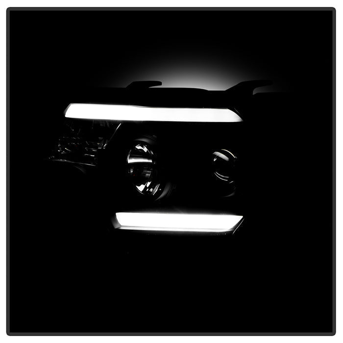 Spyder Toyota Tacoma 12-15 Projector Headlights Light Bar DRL Black PRO-YD-TT12-LBDRL-BK 5081711