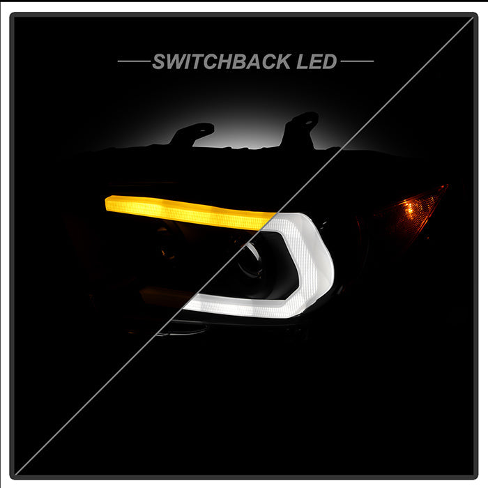 Spyder 16-18 Toyota Tacoma Projector Headlights - Seq LED Turn - Black - PRO-YD-TT16-LB-BK 5085818