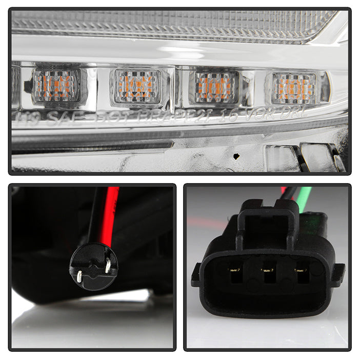 Spyder 16-20 Toyota Tacoma Halogen Model Only High-Power LED Headlights - Chrome PRO-YD-TT16HALAP-C 5088369