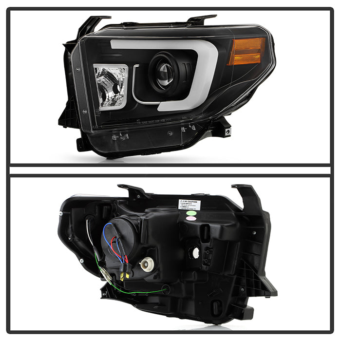 Spyder Toyota Tundra 2014-2016 Projector Headlights Light Bar DRL Black PRO-YD-TTU14-DRL-BK 5080158