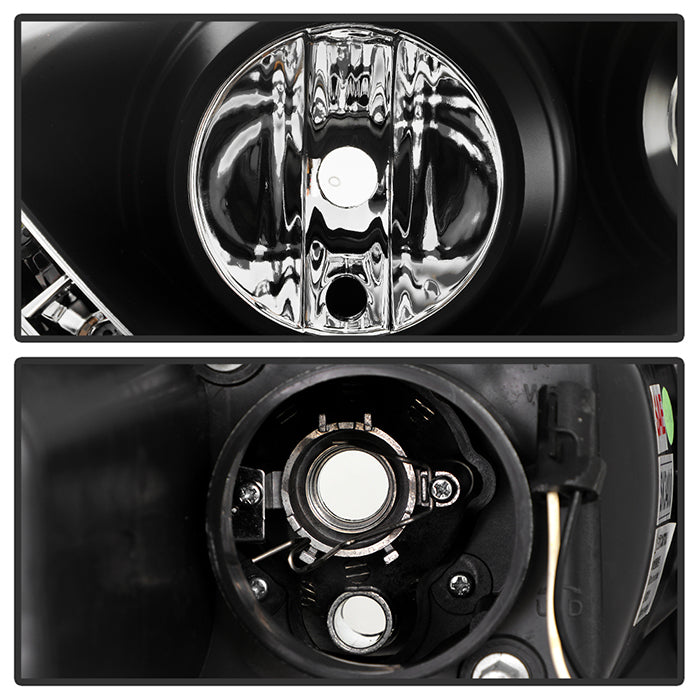 Spyder Volkswagen GTI 06-09/Jetta 06-09 Halogen Model Only - DRL Black PRO-YD-VG06-DRL-BK 5017505