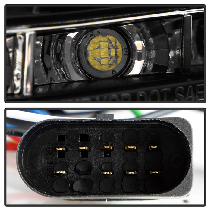 Spyder Volkswagen Golf/GTI 10-13 Projector Headlights Halogen Model- DRL Blk PRO-YD-VG10-DRL-BK 5012111