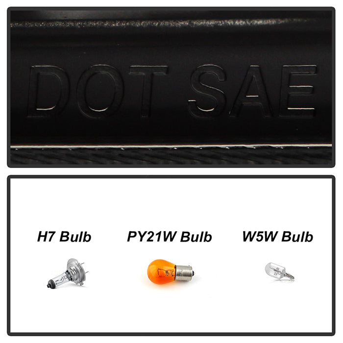 Spyder Volkswagen Golf/GTI 10-13 Projector Headlights Halogen Model- DRL Blk PRO-YD-VG10-DRL-BK 5012111