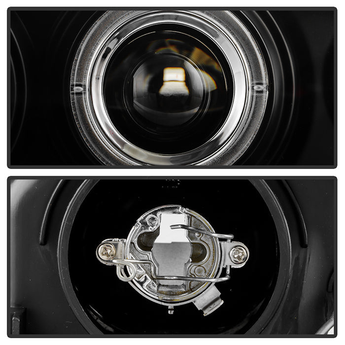 FR SPORT Spyder Volvo 850 93-97 Projector Headlights LED Halo Black High H1 Low H1...