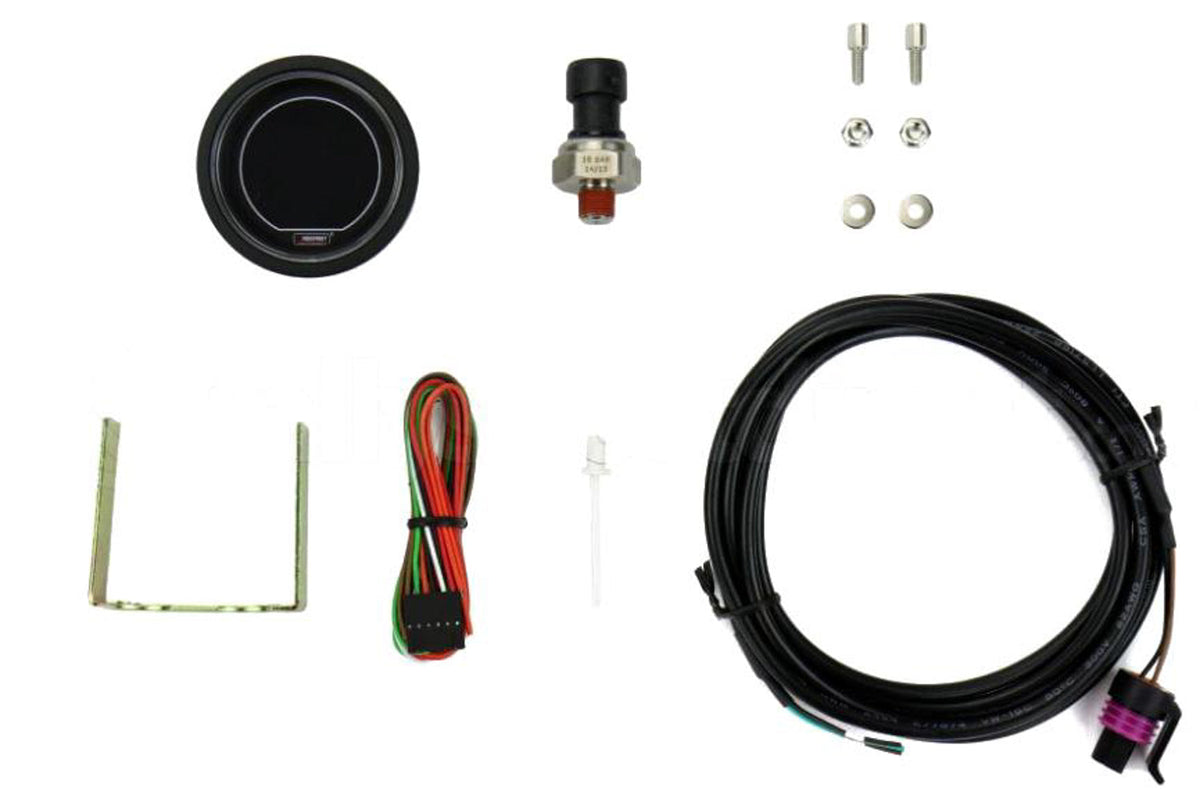 Gauge EVO Oil Pressure w/ Sender Red / Blue - 216EVOEOPPSI