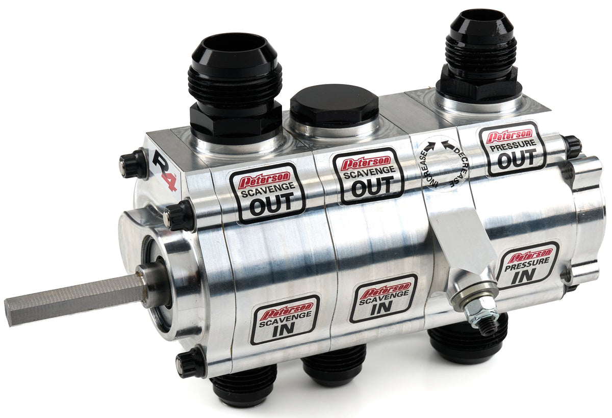 Oil Pump 3-Stage Reverse Rotation Left Side - 043016HEX