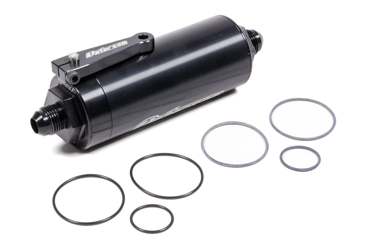 Fuel Filter -8an 100 Micro w/Ball Valve - 090625