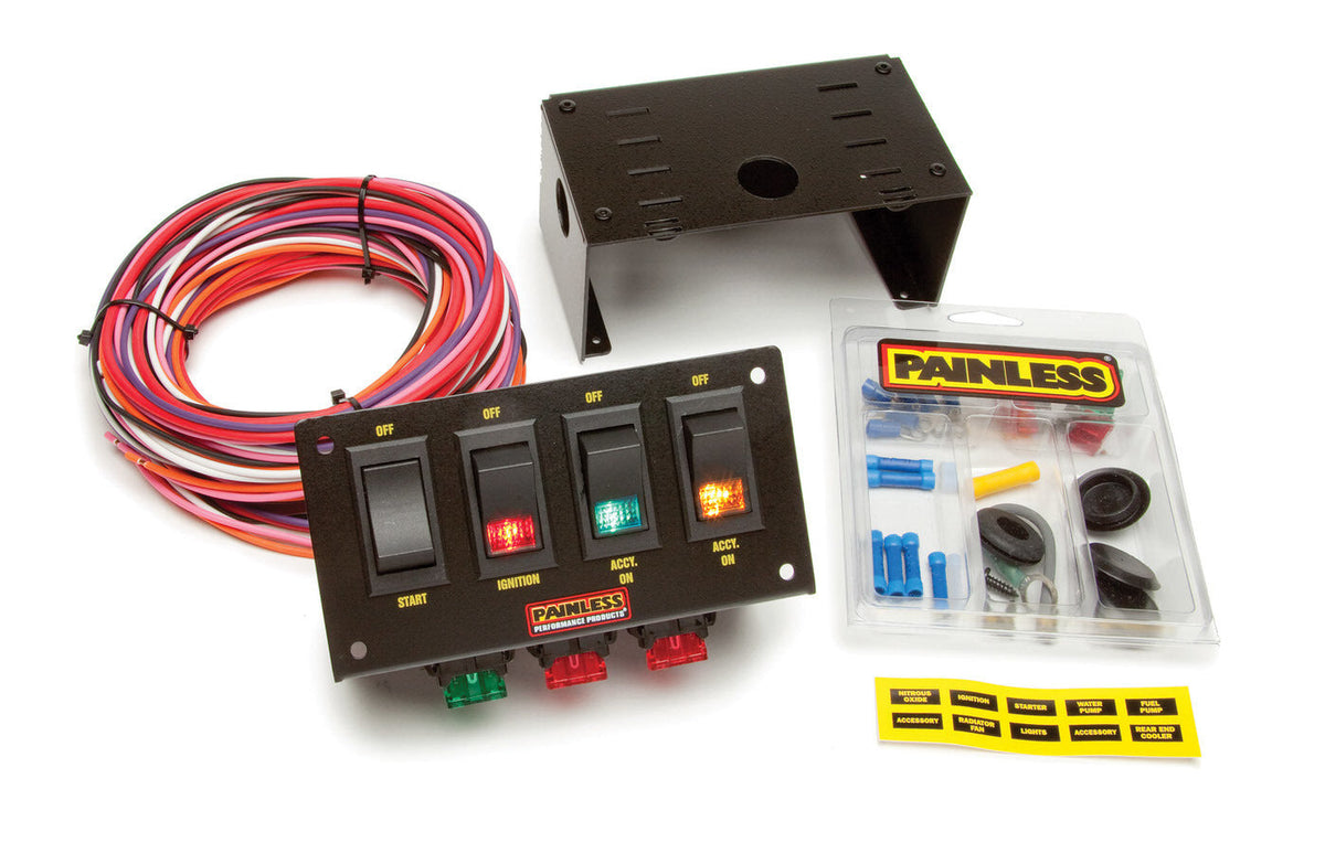 Lighted SWITCHES-4 Circuits - 50301