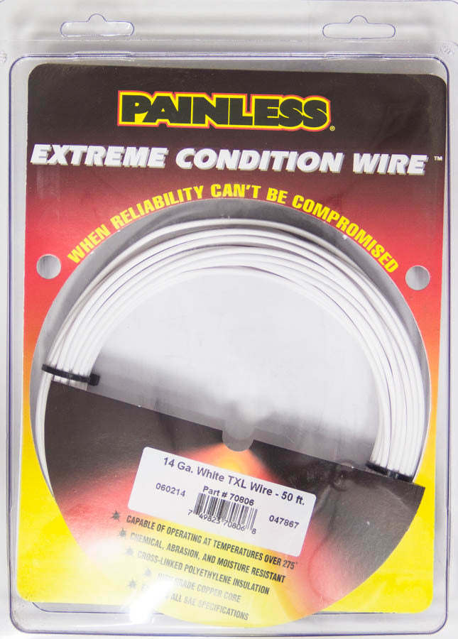 14 Gauge White TXL Wire 50 Ft. - 70806