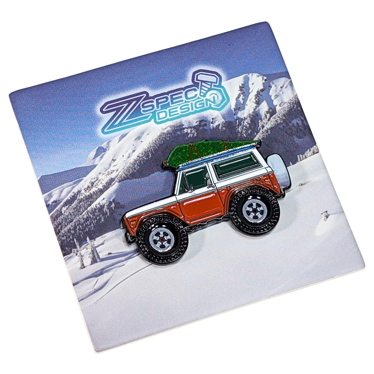 ZSPEC Collector Lapel / Hat Pin - Bronco 4WD Holiday Edition