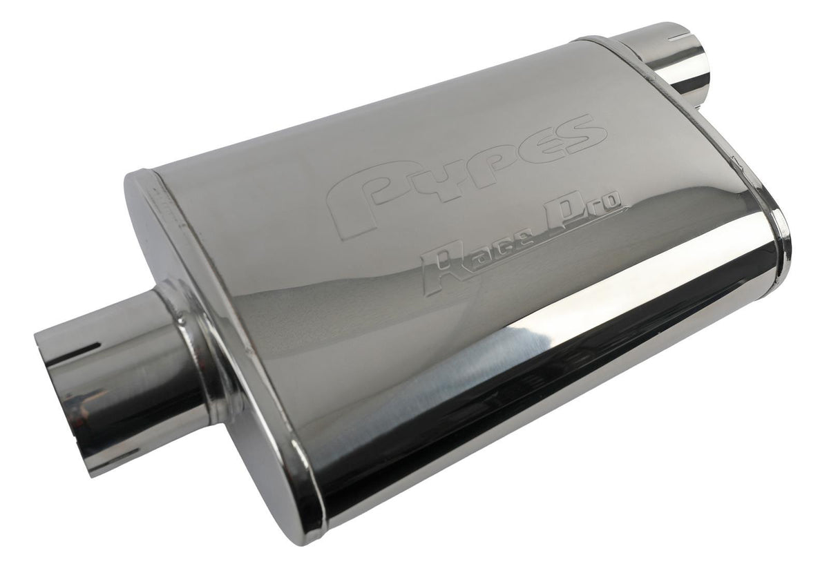 Race Pro Muffler 3in Offset/Center Stainless - MVR19S