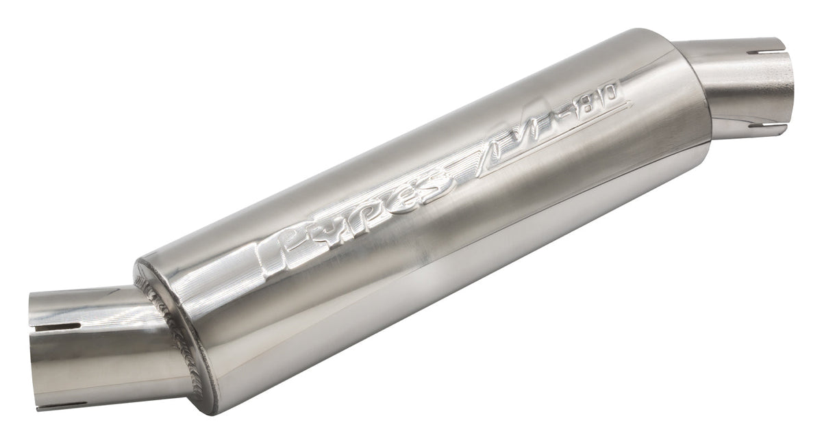 M-80 Muffler 2.5in Round Offset/Offset - MVR204S
