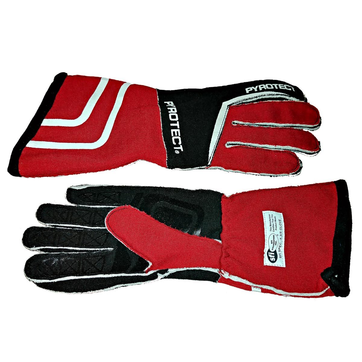 Glove Sport 2 Layer Blk/ Red X-Large SFI-5 - GS240520