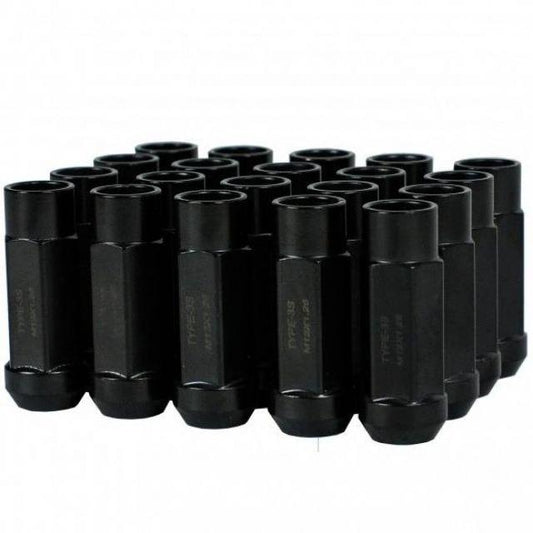 FR SPORT Godspeed New Type 3-X 55mm Steel Open End Lug Nuts 20 pcs. Set M12 X 1.25