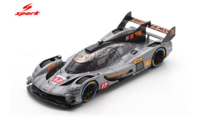 STM Diecast Spark-Model Genesis GMR-001 Hypercar #17 2026 Grey 1:18 WITH DISPLAY