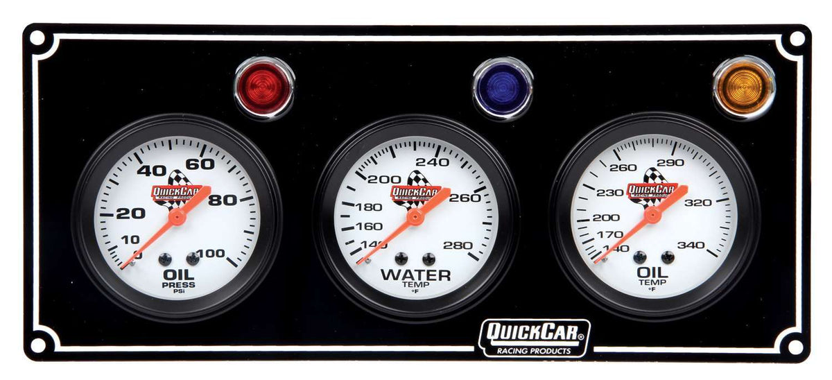 3 Gauge Panel OP/WT/OT Black - 616711