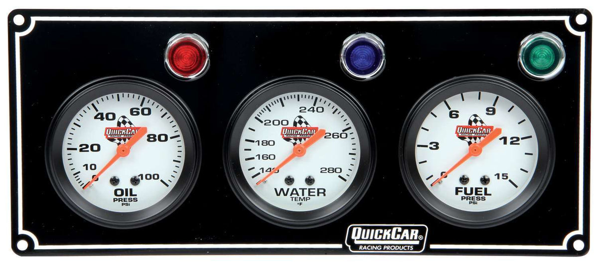 3 Gauge Panel OP/WT/FP Black - 616712
