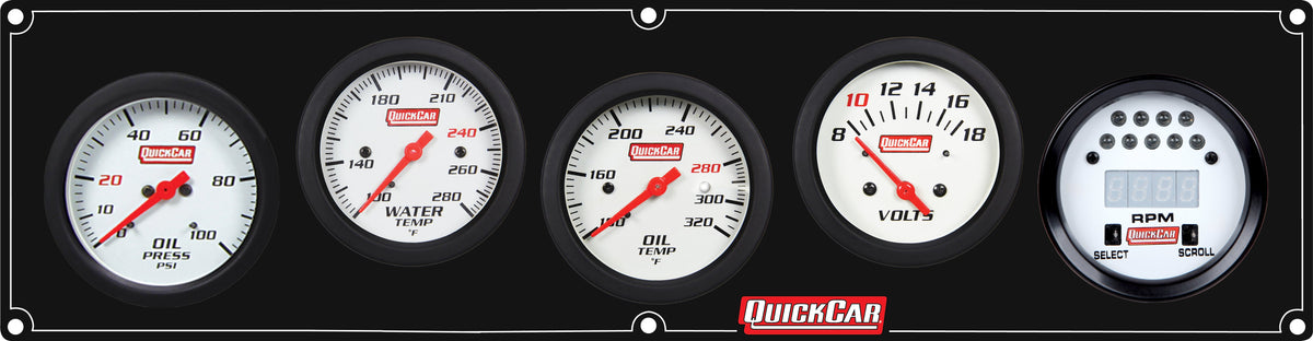 Extreme 4-1 Panel w/Tach OP/WT/OT/VT Black - 617057