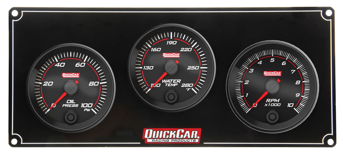 Redline 2-1 Gauge Panel OP/WT w/Recall Tach - 692231