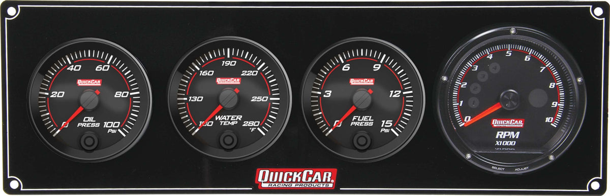 Redline 3-1 Gauge Panel OP/WT/FP w/Recall Tach - 693042