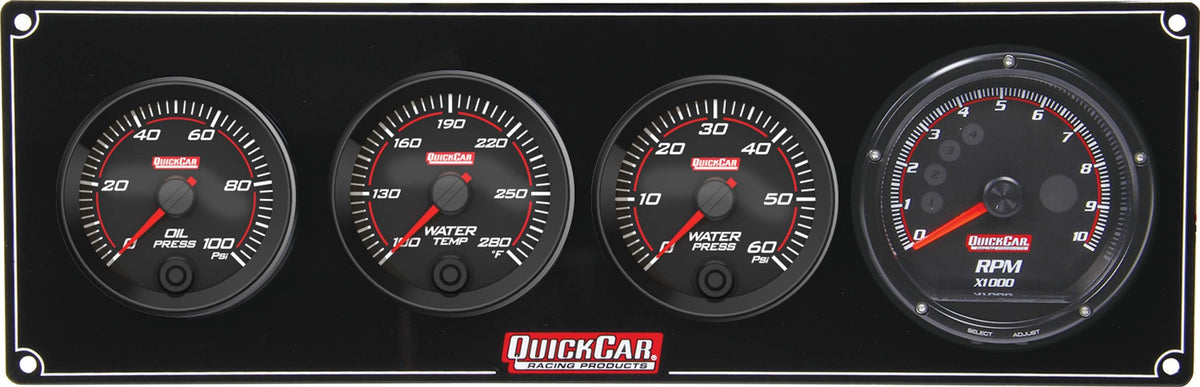 Redline 3-1 Gauge Panel OP/WT/WP w/Recall Tach - 693046