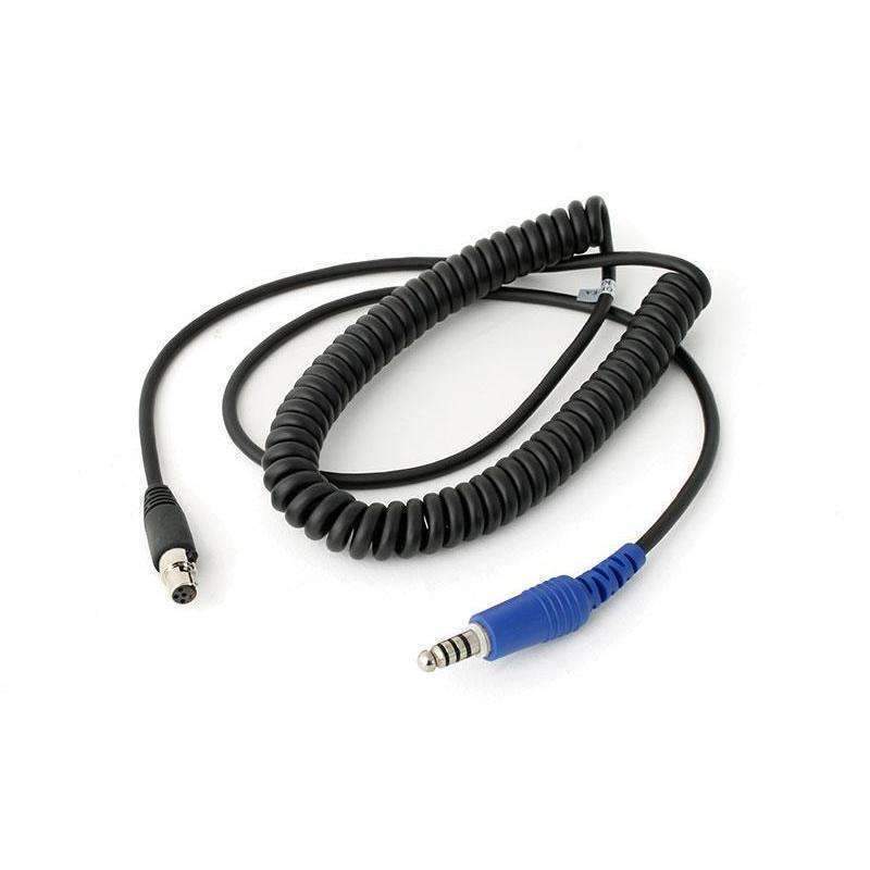 Cord Coiled Headset to Intercom NEXUS Jack - CCOFF
