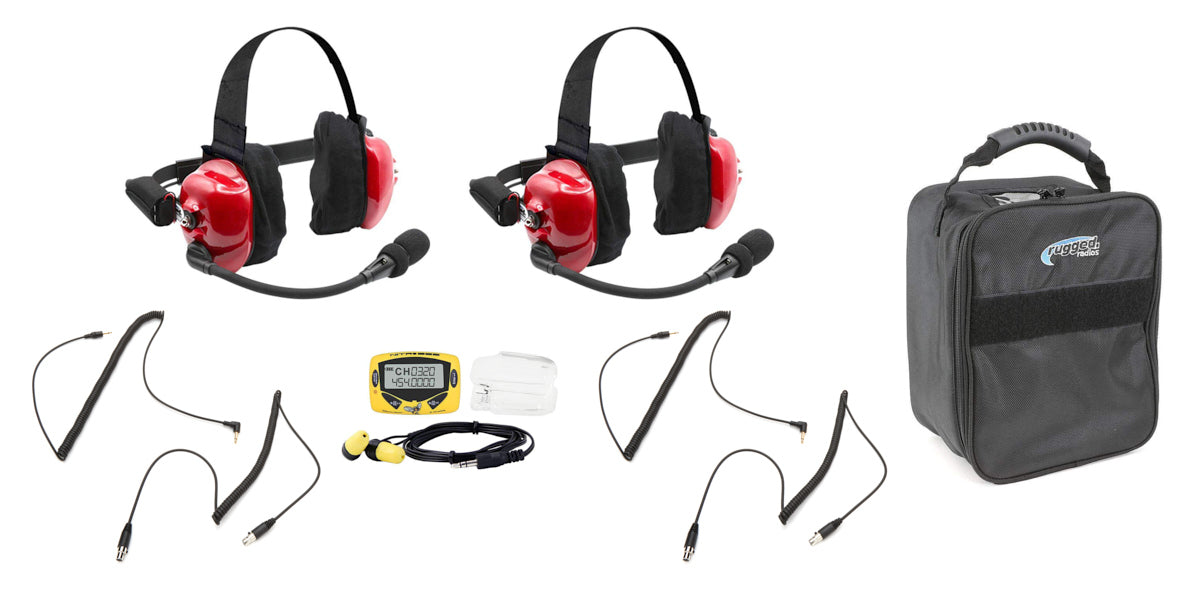 Headset Track Talk Red Linkable Intercom Fan - H80FAN