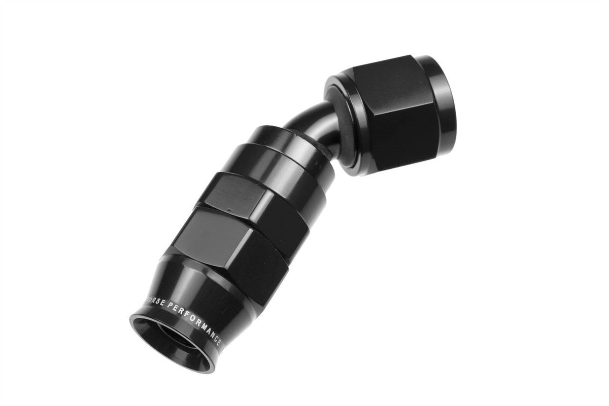 10AN PTFE Hose Ends Black 45 - 1245102
