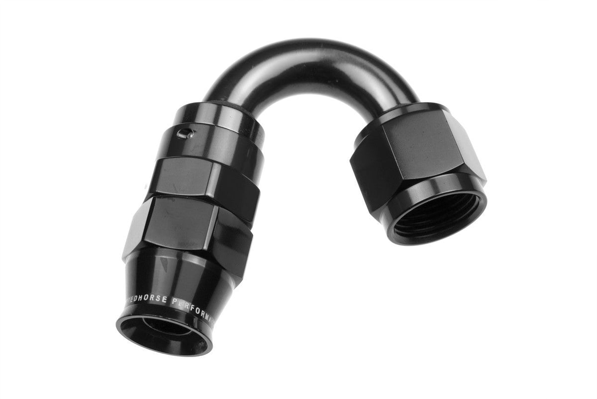 8AN 150 Degree PTFE Reusable Hose End Black - 1250082