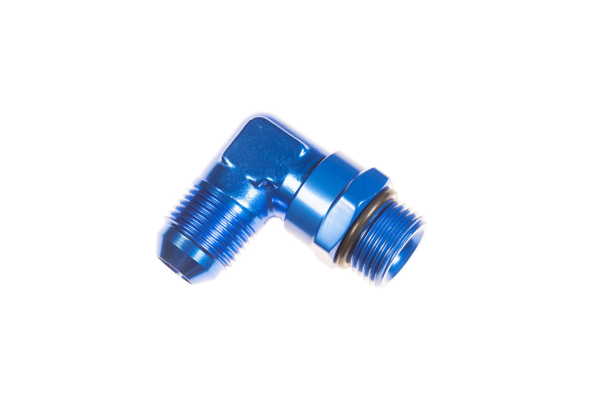 6AN Male to 6AN ORB Male Swivel 90deg Blue - 169006061