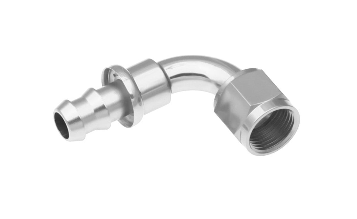 8AN Push Lock Hose End s- Clear 90 - 2090085