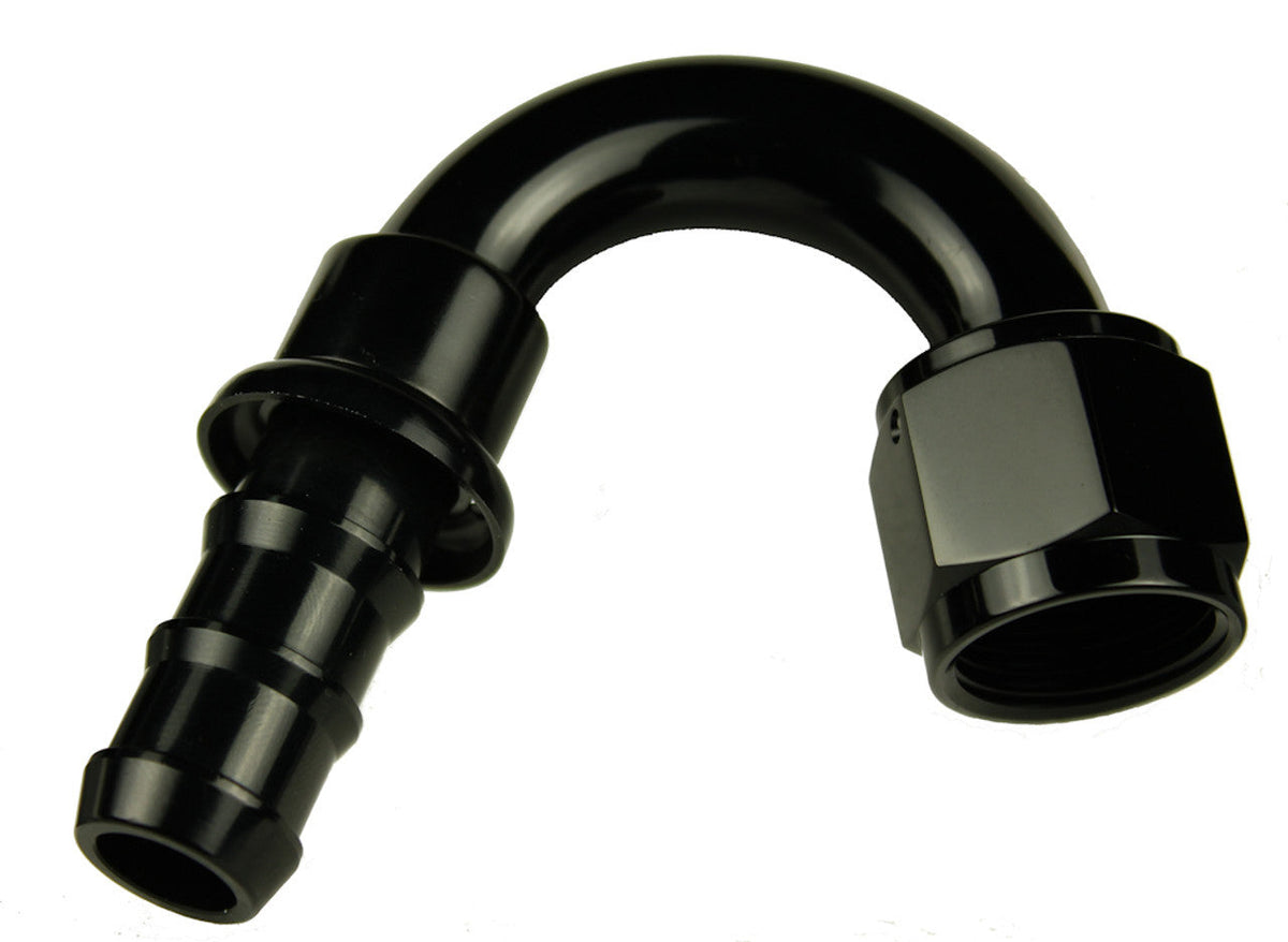 12AN Push Lock Hose End s- Black 150 - 2150122