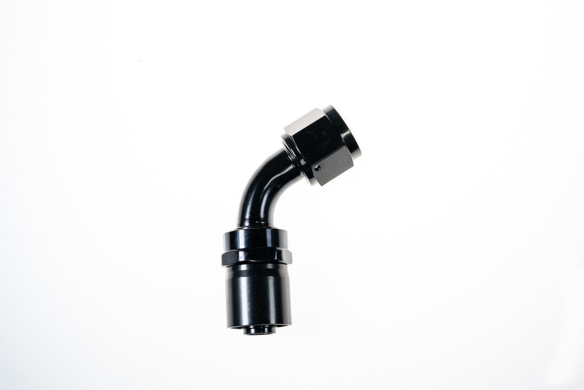 6AN 60Deg Crimp Hose End Black - 7062062