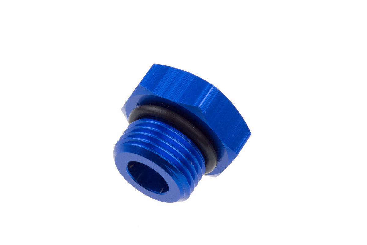 8AN/JIC Straight O-Ring Port Plug Blue - 814081