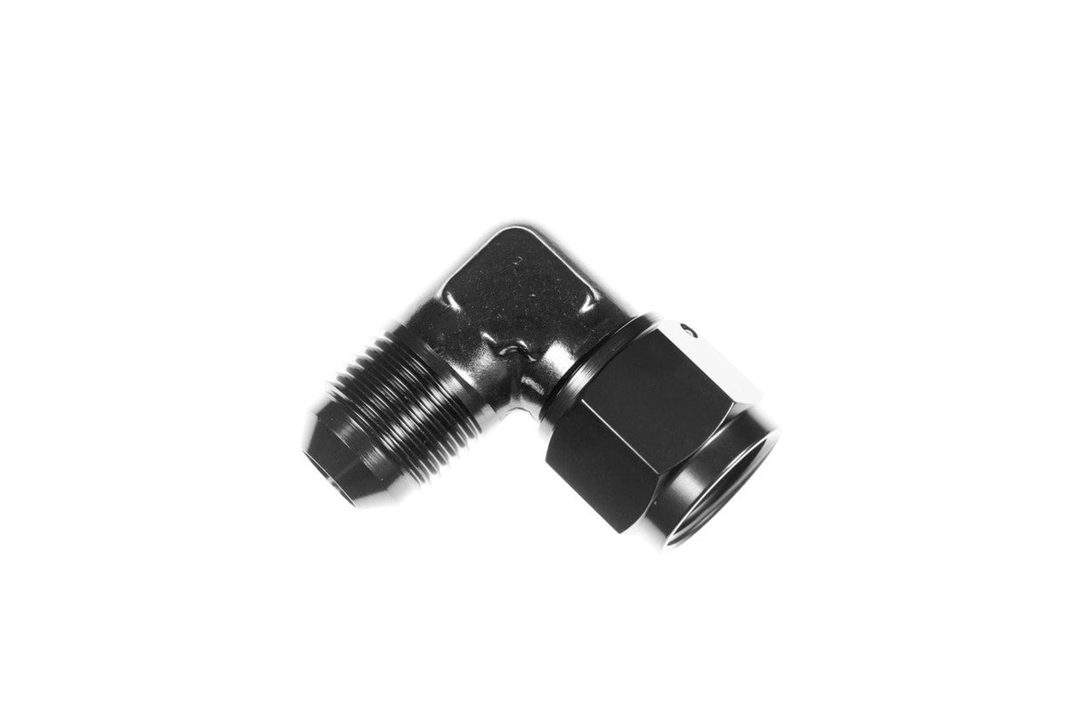 6AN Female to 6AN Male Fitting 90-Deg Black - 829006062