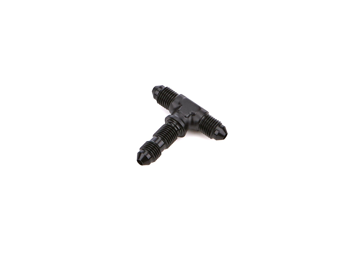 6AN Bulkhead Adapter Tee Bulkhead On Side Black - 834062