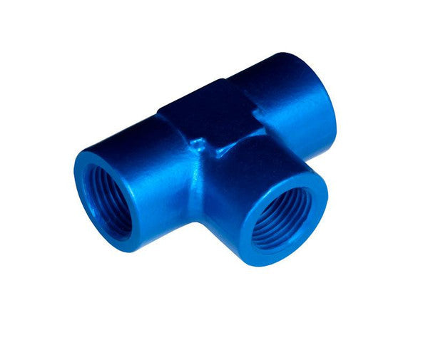 1/8in FM Tee NPT Adapter Blue - 917021