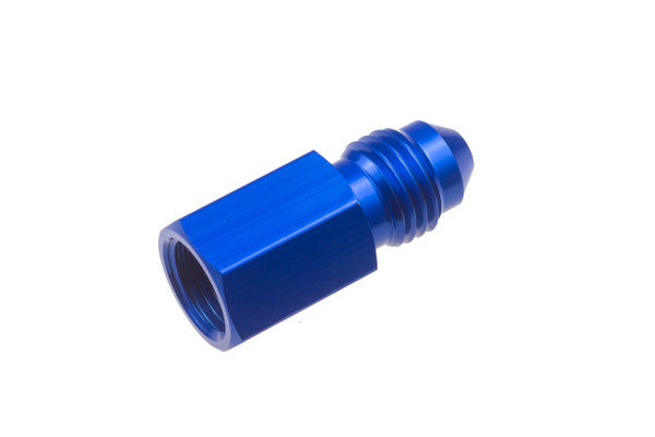 4AN Male to 1/8in NPT FM Gauge Adapter STR Blue - 919504021