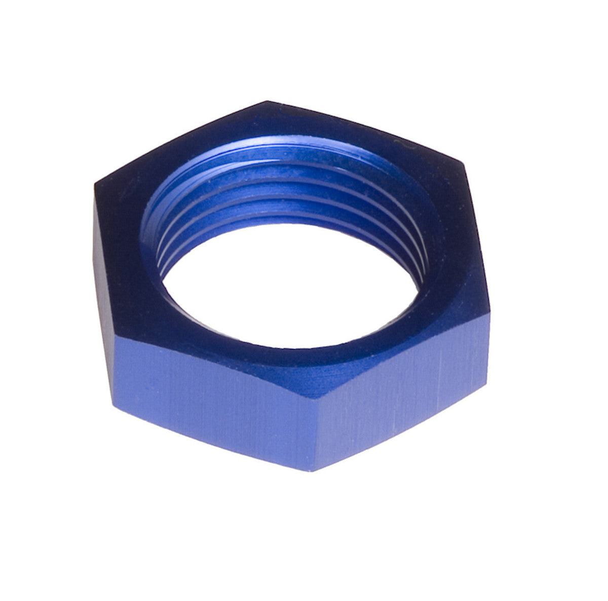 3AN Bulkhead Nuts Aluminum Blue 2/pkg - 924031