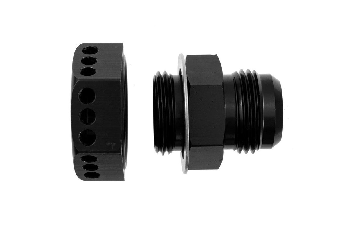 Valve Cover Vent Fitting -12AN Black - 9832122
